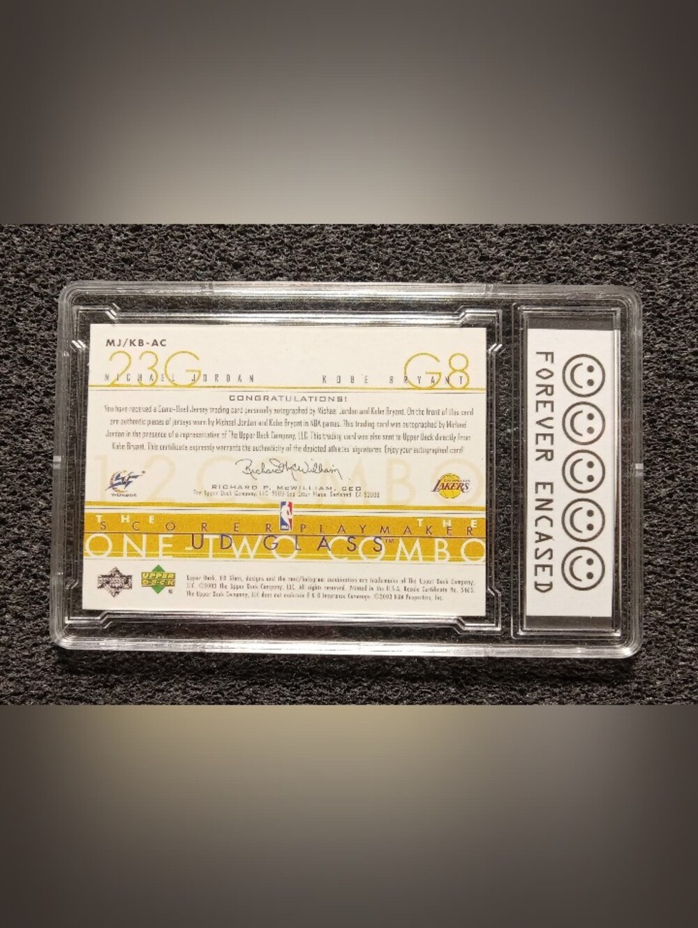 Kobe Bryant, Michael Jordan UD Glass Cracked Ice Basketball Card - Picture 2 of 2